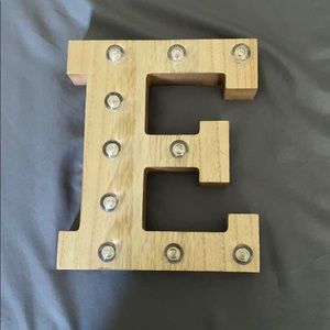 Letter decor!